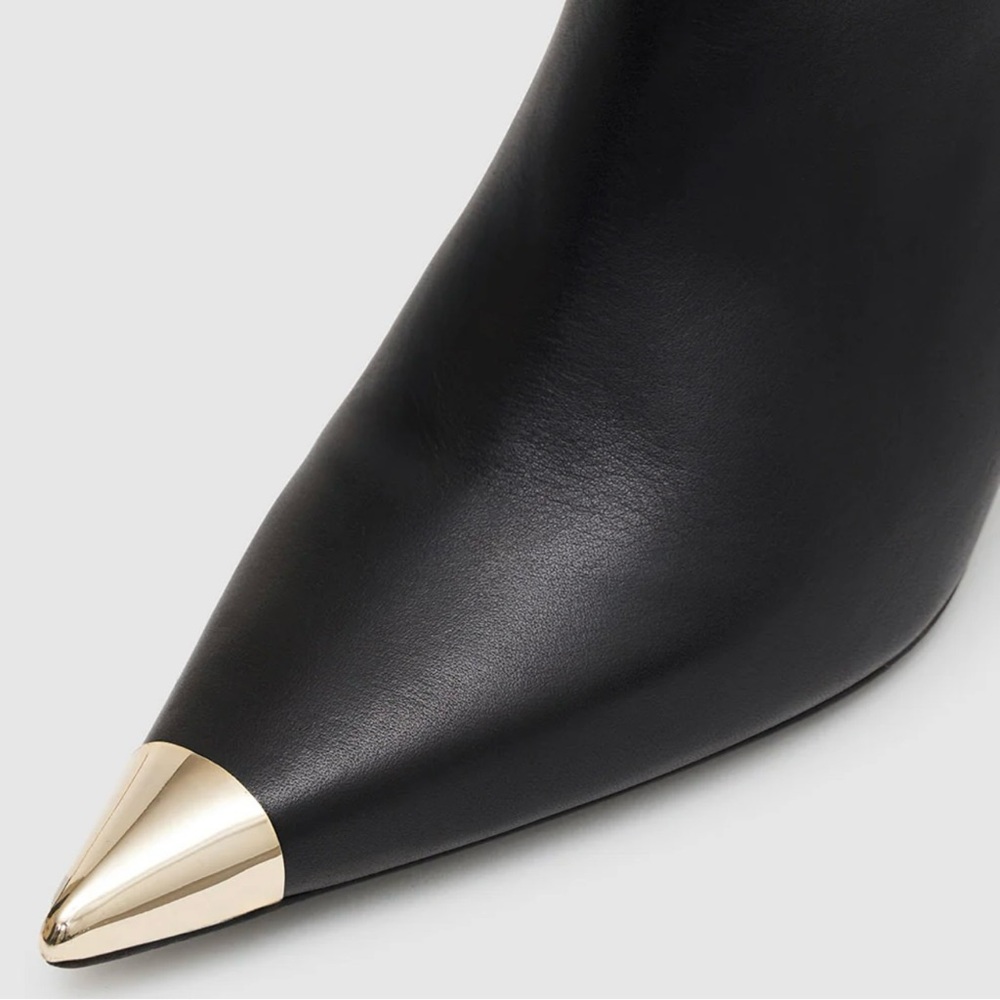 Anine Bing Tall Nina Boots with Metal Toe Cap 38 - Picture 4 of 10